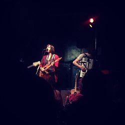 Laura Stevenson performing in 2013 at Local 506 in Chapel Hill, North Carolina