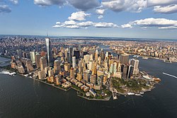 Lower Manhattan and nearby areas