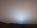 Martian sunset