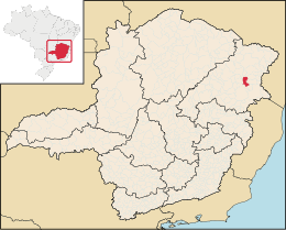 Novo Oriente de Minas – Mappa