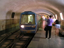 Ep train in New Athos Cave metro