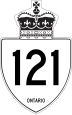 Highway 121 marker