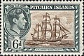 A 1940 stamp depicting HMS Bounty