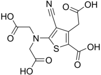 Structural formula of ranelic acid