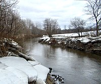 La rivière Desrosiers à Saint-Albert