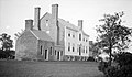 South elevation of Dr. Gustavus Brown's Rose Hill estate on Rose Hill Road, vicinity of Port Tobacco, Charles County, Maryland. Built late 18th Century, restored 1937.