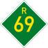 Provincial route R69 shield