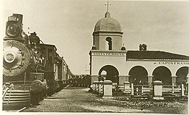 The station in 1895