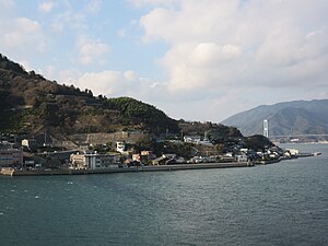 下蒲刈島・三之瀬全景。