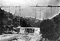 Bridge over Bear River during construction, 1908