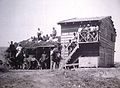 The original wooden shack at Umm Juni, 1910