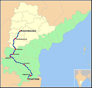 Venkatadri Express Route map