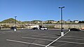 Vista Canyon Metrolink Station and adjacent parking lot in May 2024