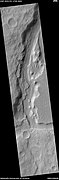 Part of Mangala Valles, as seen by HiRISE under HiWish program. Location is Memnonia quadrangle.