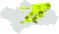 Delimited production areas for olive oils with Designation of Origin