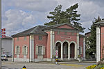 Ostfassade des westlichen Gebäudes (am rechten Bildrand das Gebäude Ost), Vord. Hauptgasse 120; seit 2015 Verein AHW