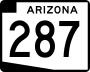 State Route 287 marker