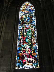 Joan of Arc window, Bay 26, Chapel of Saint-Joan-of-Arc (20th c.)