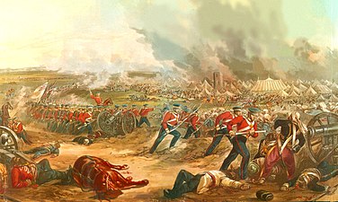 Battle of Ferozeshah, 2nd Day, 22 December 1845. Artist: Henry Martens