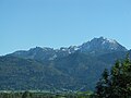 The Benediktenwand seen from the motorway to Garmisch (taken south of Penzberg)