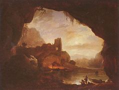 Claude Joseph Vernet, Paisaje con caverna