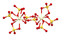 Structure of the [Ce2(SO4)8]8− ion in the crystal structure of ammonium cerium(IV) sulfate dihydrate