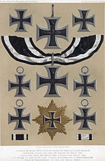 Različite inačice Željeznog križa iz razdoblja od 1813. do 1870.