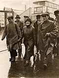 Jarrow marchers with Ellen Wilkinson