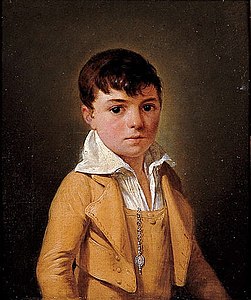 Portrait d'Eugène Crucy âgé de 9 ans (1806), Nantes, château des ducs de Bretagne.