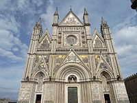 Orvieto Cathedral (1310–), with polychrome mosaics