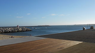 Beach off the city