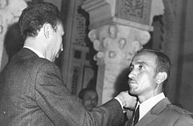 President Boumedienne condecorates Djelloul Khatib, 1965, Algiers