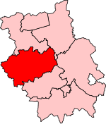 Map showing the location of the Huntingdon constituency in Cambridgeshire, under the boundaries created by the 2023 boundary review and first used at the 2024 UK general election.