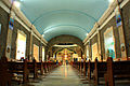 View of the church nave from under the choir loft