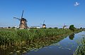 Kinderdijk, windmills; Nederwaard molens no 1 t/m 5