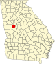 State map highlighting Pike County