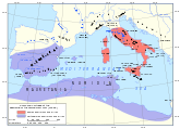 Western Mediterranean at the start of the Second Punic War