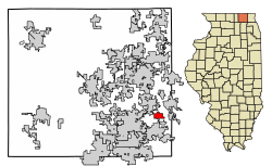 Location in McHenry County, Illinois