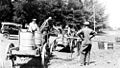 Filling oil drums, 1919