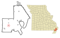 Location of Tallapoosa, Missouri