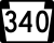 PA Route 340 Alternate Truck marker