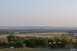 Panorama vu du plateau de Californie.