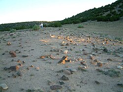 What remains of the buildings