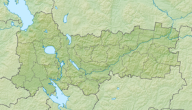 Río Yug ubicada en Óblast de Vólogda