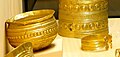 Bronze Age gold bowl and bracelet found in Rongères, Tumulus culture, c. 1400 BC.[4]