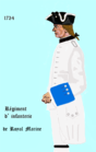 régiment Royal-La Marine de 1734 à 1757