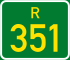 Regional route R351 shield