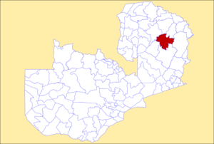 District location in Zambia