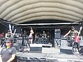 Arlington alternative rock band Solice performing for Uproar Festival at Gexa Energy Pavilion