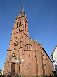 The church in Steinbourg